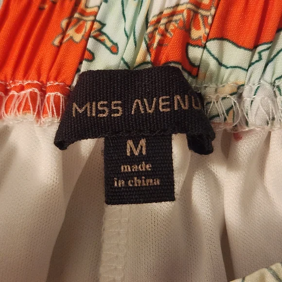 Miss Avenue Boho Print Wide Leg Flowy Pants Size Medium - Picture 9 of 10